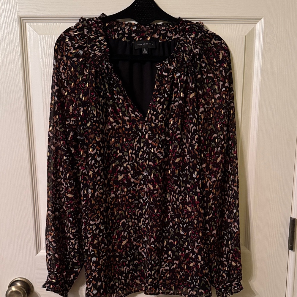 Investments Multi Color Patterned Blouse